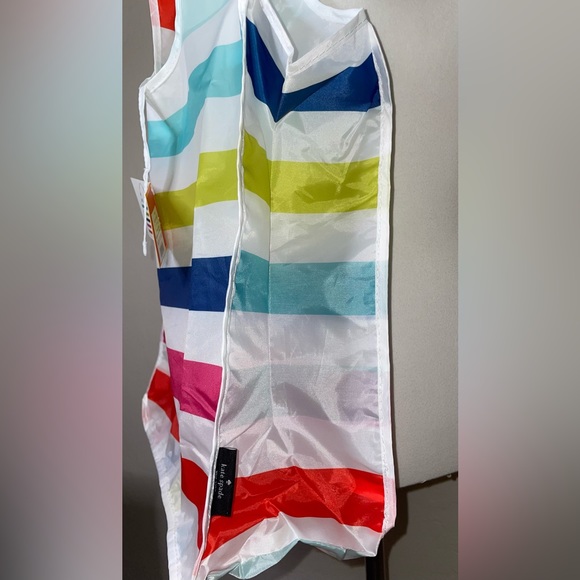 🎉HP🎉New! Kate Spade New York Rainbow Stripe Reusable/Packable Tote Bag🌈Last One - Picture 7 of 10